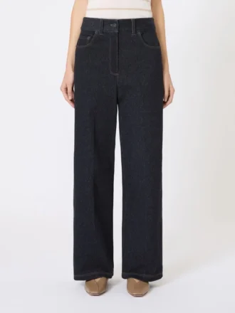 Jerseyhose im Denim-Look, ultramarinblau