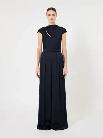 Jumpsuit aus Envers-Satin, mitternachtsblau