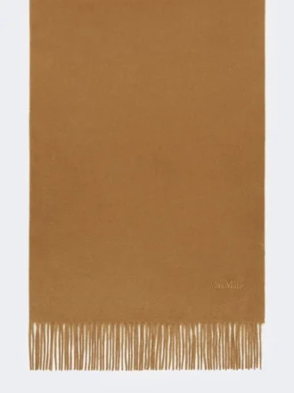 Kaschmir-Stola mit Logo, beige