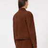 Kastenförmige Jacke aus Wildleder, schokoladenbraun Kastenförmige Jacke aus Wildleder, schokoladenbraun