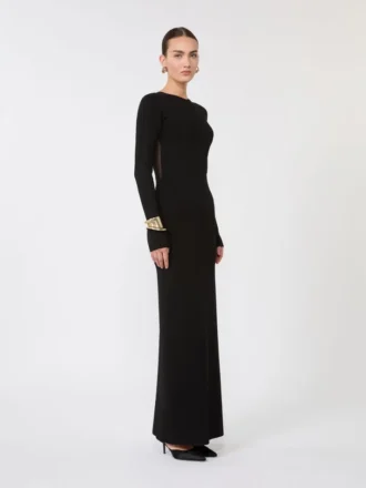 Kleid aus Viskosegarn, schwarz