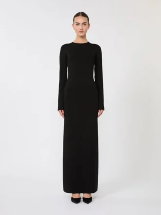 Kleid aus Viskosegarn, schwarz