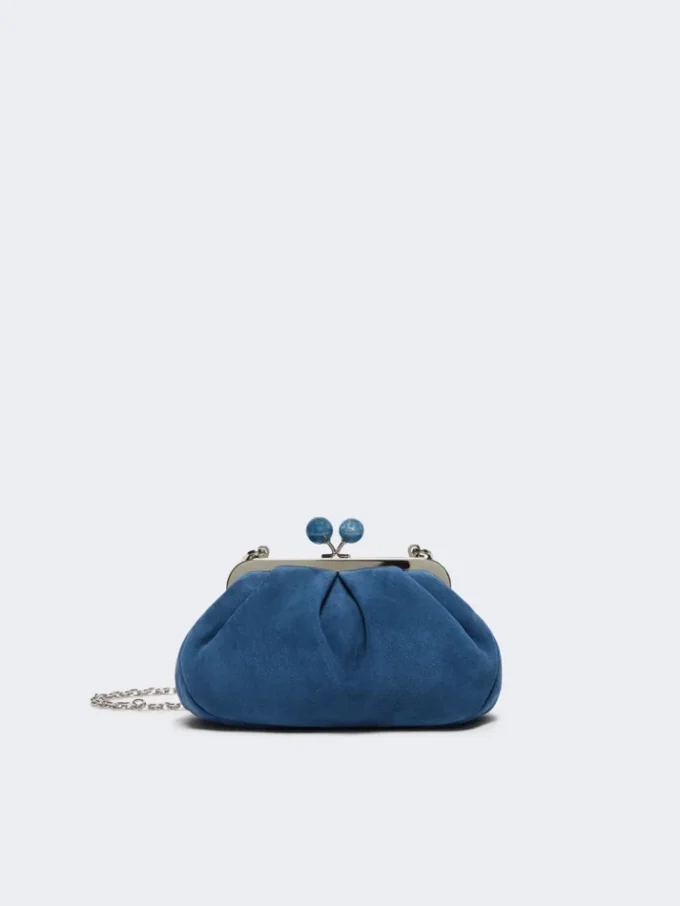 Kleine Pasticcino-Tasche aus Wildleder, kornblumenblau Kleine Pasticcino-Tasche aus Wildleder, kornblumenblau