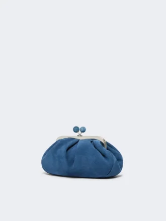 Kleine Pasticcino-Tasche aus Wildleder, kornblumenblau