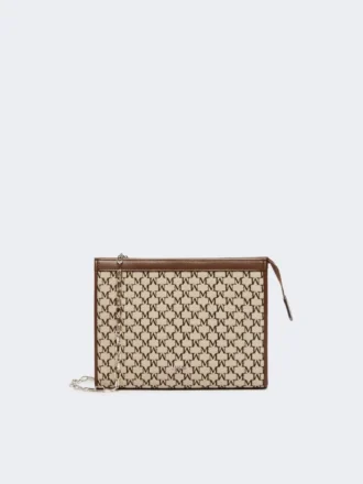Kleine Tasche aus Baumwolljacquard, schwarz