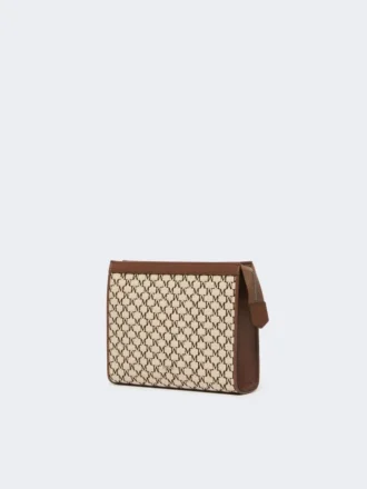 Kleine Tasche aus Baumwolljacquard, schwarz