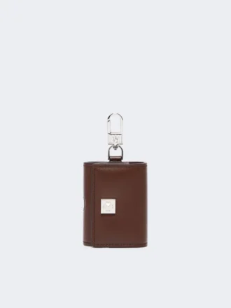 Kopfhörertasche aus Leder, Farbe: Kakao