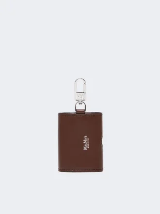 Kopfhörertasche aus Leder, Farbe: Kakao