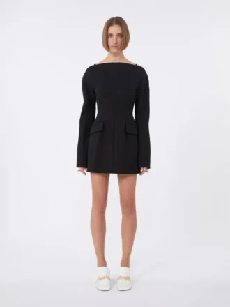 Kurzes, figurbetontes Cady-Kleid, schwarz