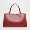 Leder-Tasche, bordeaux