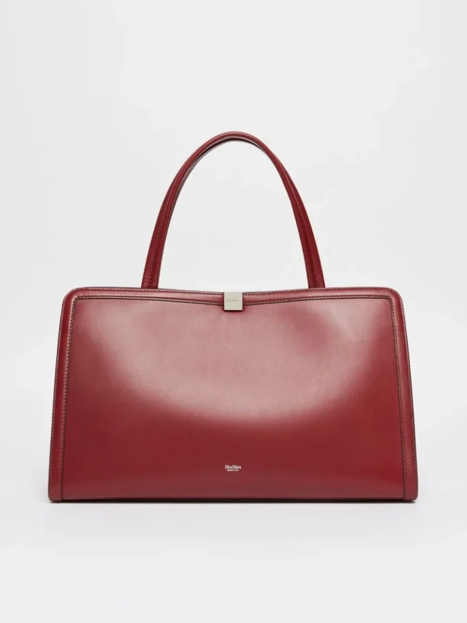 Leder-Tasche, bordeaux