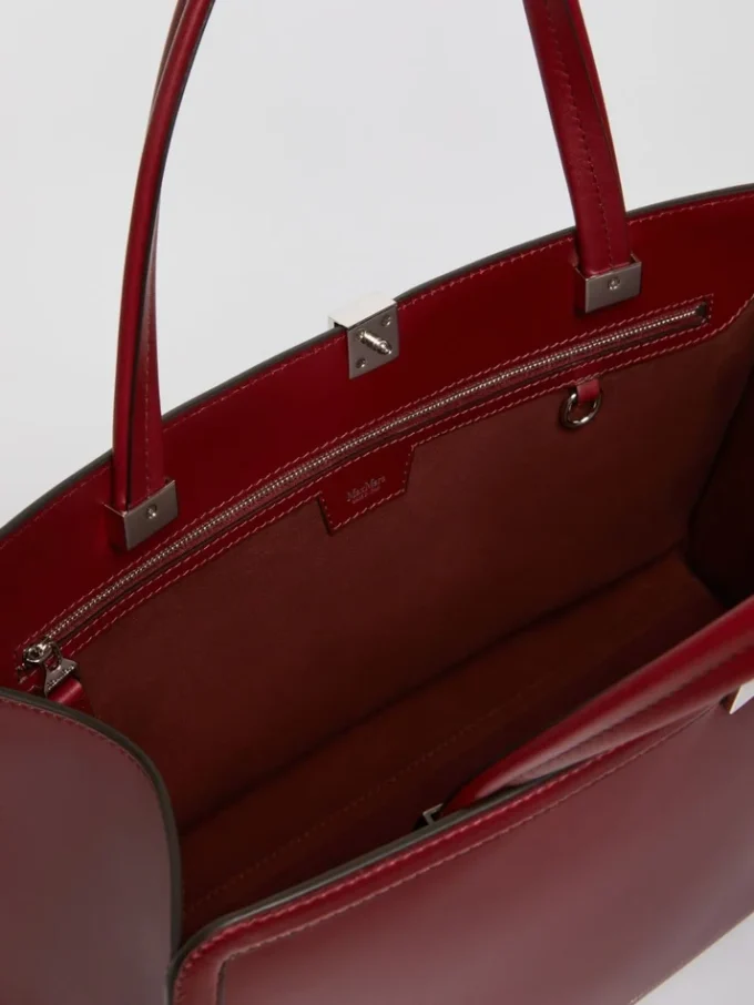 Leder-Tasche, bordeaux