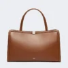 Leder-Tote-Bag, tabakfarben Leder-Tote-Bag, tabakfarben