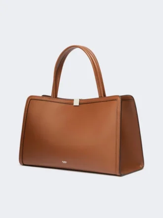 Leder-Tote-Bag, tabakfarben