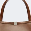 Leder-Tote-Bag, tabakfarben Leder-Tote-Bag, tabakfarben