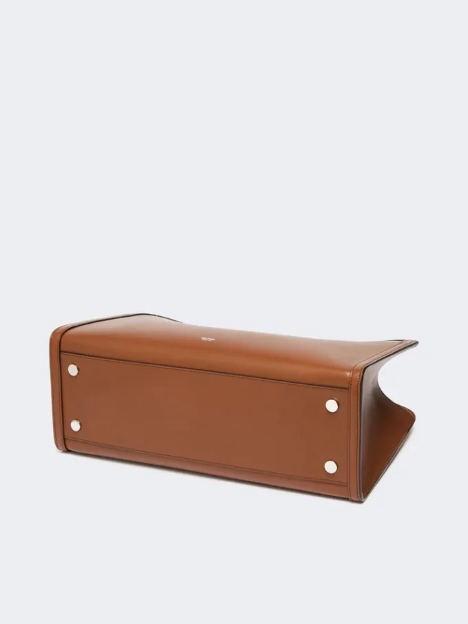 Leder-Tote-Bag, tabakfarben Leder-Tote-Bag, tabakfarben