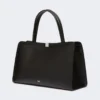 Leder-Tragetasche, schwarz Leder-Tragetasche, schwarz