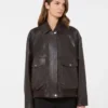 Lederjacke, braun