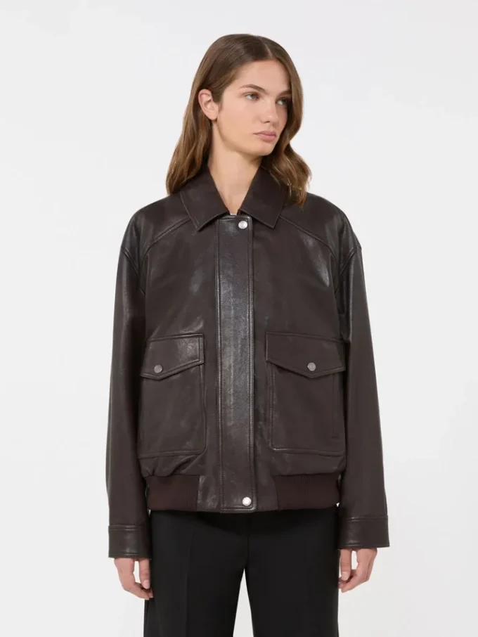 Lederjacke, braun