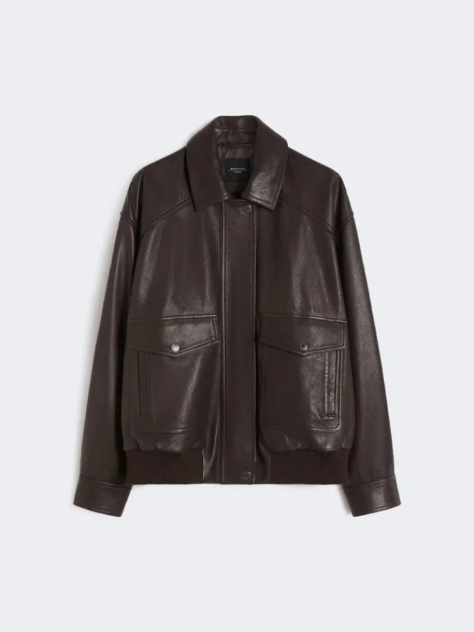 Lederjacke, braun