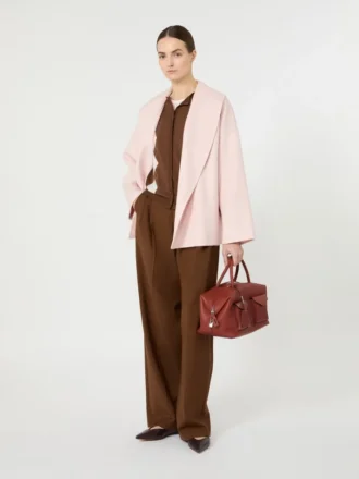 Mantel aus Wolle, Kaschmir und Seide, rosa Mantel aus Wolle, Kaschmir und Seide, rosa
