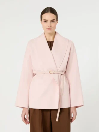 Mantel aus Wolle, Kaschmir und Seide, rosa Mantel aus Wolle, Kaschmir und Seide, rosa