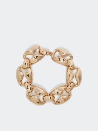 Markante Metallkette, bronzefarben