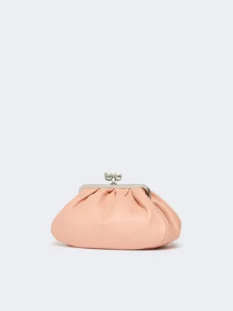 Mittlere Pasticcino-Tasche aus Schafsleder, Antikrosa