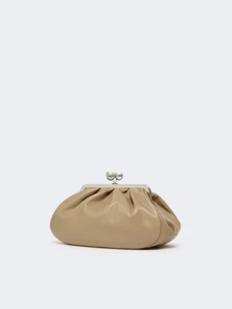 Mittlere Pasticcino-Tasche aus Schafsleder, taubengrau