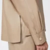 Nappalederjacke, sand