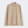 Nappalederjacke, sand