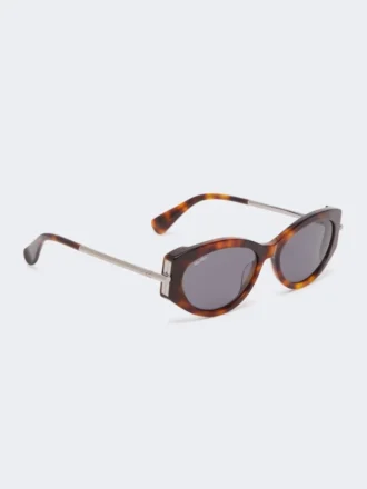 Ovale Sonnenbrille, bronze-braun