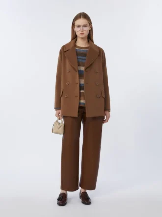 Pullover aus Alpaka und Wolle, beige