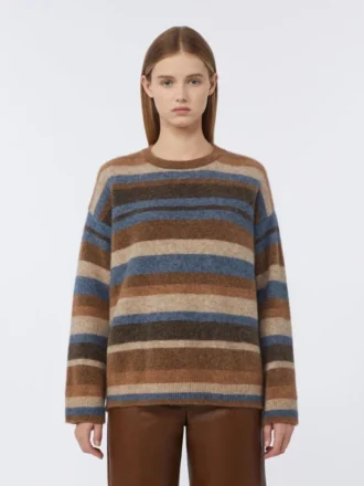 Pullover aus Alpaka und Wolle, beige