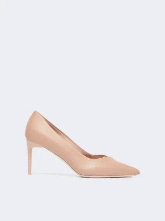 Pumps aus Nappaleder, puderfarben