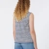 Ärmelloses Oberteil aus Interlock-Jersey, marineblau