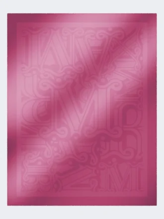Schal aus Baumwolle, Modal und Kaschmir mit Jacquardmuster, in leuchtendem Pink