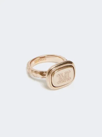 Siegelring aus Metall, goldfarben