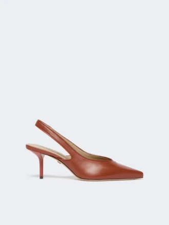 Slingbacks aus Nappaleder, rostrot Slingbacks aus Nappaleder, rostrot