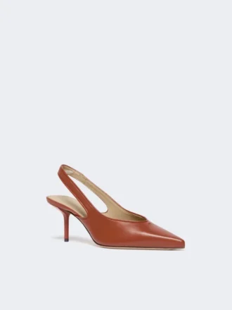 Slingbacks aus Nappaleder, rostrot Slingbacks aus Nappaleder, rostrot