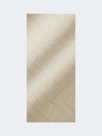 Stola aus Jacquard-Wolle und Seide, taubengrau