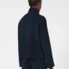 Strickjacke aus Viskose-Crêpe-Garn, ultramarinblau Strickjacke aus Viskose-Crêpe-Garn, ultramarinblau