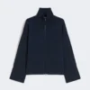 Strickjacke aus Viskose-Crêpe-Garn, ultramarinblau Strickjacke aus Viskose-Crêpe-Garn, ultramarinblau