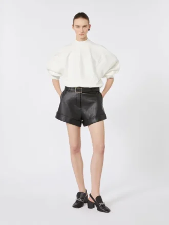 Sweatshirt aus Stretch-Baumwolle, elfenbeinfarben