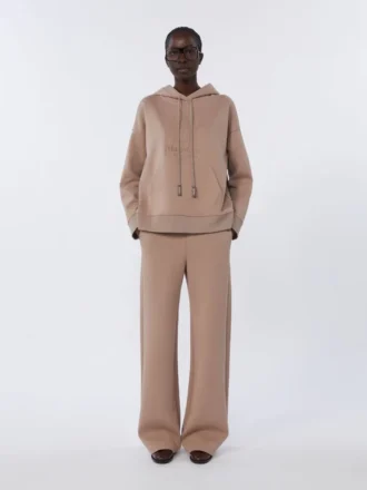 Sweatshirt aus technischem Baumwolljersey, rosa