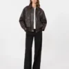 Lederjacke, braun
