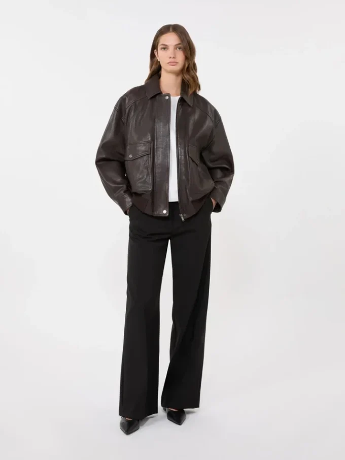 Lederjacke, braun