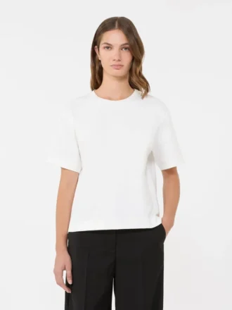 T-Shirt aus Baumwolljersey, weiß