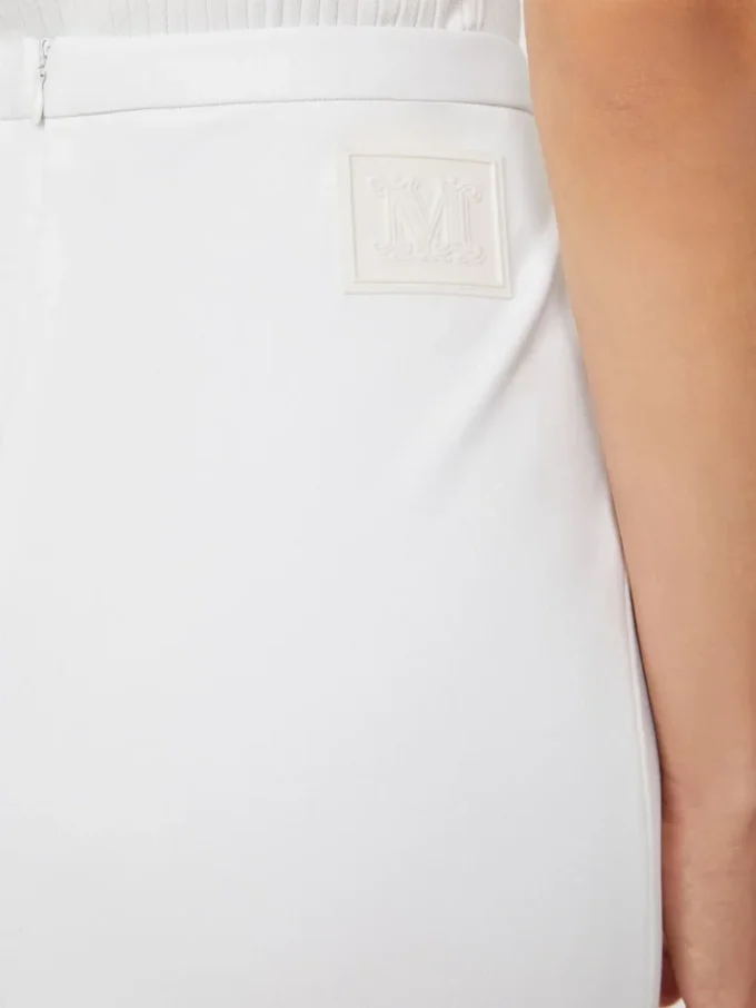Technischer Jersey-Bleistiftrock, optisch weiß Technischer Jersey-Bleistiftrock, optisch weiß