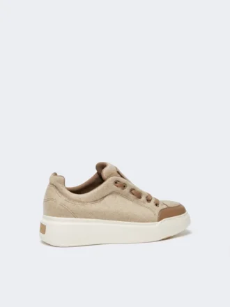 Wasserabweisende Kaschmir-Sneaker, beige